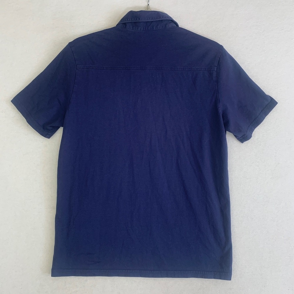 Criquet Polo Shirt Small Navy Blue Pima Cotton Pocket Classic Casual Golf S/S - Picture 4 of 8